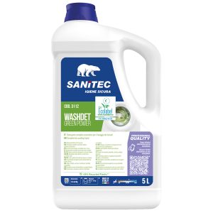 Detersivo liquido lavatrice Washdet Green Power - 5 L - Sanitec - immagine 1