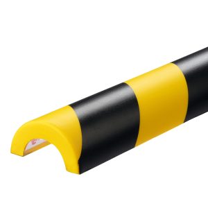 Profilo paracolpi P30 - per superfici tubolari - giallo/nero - Durable - immagine 1