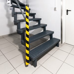 Profilo paracolpi P30 - per superfici tubolari - giallo/nero - Durable - immagine 3