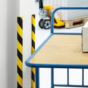 Profilo paracolpi E8 - per spigoli - giallo/nero - Durable - immagine 3