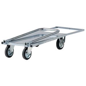 Carrello da lavoro - con manici pieghevoli e pianale - 200 kg - zincato - Tecnotelai - immagine 1