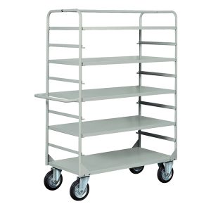 Carrello da lavoro - 4 piani estraibili - 132 x 67 x 177 cm - 450 kg - grigio - Tecnotelai - immagine 1