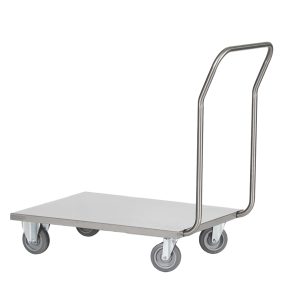 Carrello da lavoro - con pianale - 60 x 90 x 97cm - acciaio inox AISI 304 - grigio - Tecnotelai - immagine 1