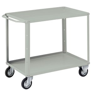 Carrello da lavoro - 2 vasche da 93 x 600 cm - 104 x 60 x 86,5 cm - grigio - Tecnotelai - immagine 1