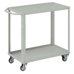 Carrello da lavoro - 2 vasche da 80 x 45 cm - 91 x 45 x 81 cm - grigio - Tecnotelai - immagine 1