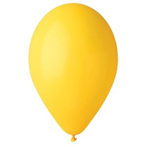Palloncino - diametro 26 cm - lattice - giallo - Big Party - conf. 25 pezzi - immagine 1