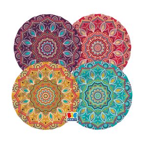 Piatto Mandala - diametro 20 cm - carta - Big Party - conf. 8 pezzi - immagine 1