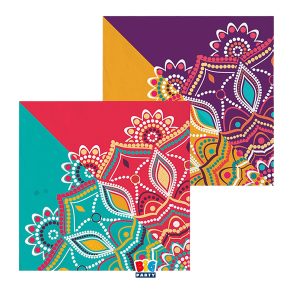 Tovagliolo Mandala - 33 x 33 cm - carta - Big Party - conf. 20 pezzi - immagine 1
