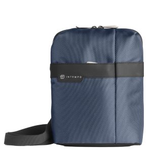 Tracolla City Bag Job - 21 x 28 x 6 cm - tessuto tecnico - blu - In Tempo - immagine 1