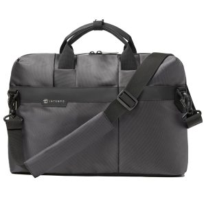 Borsa Office Bag Job slim - 43 x 33 x 10 cm - tessuto tecnico - antracite - In Tempo - immagine 1