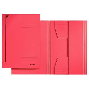 Cartellina 3 lembi - 430 gr - 24,3 x 34 cm - rosso - Leitz - immagine 1