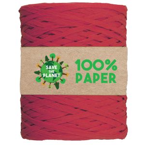 Nastro Rafia - 100 m - carta - rosso 07 - Brizzolari - immagine 1