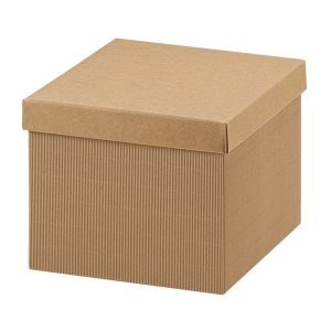 Scatola - con coperchio - 40 x 28,5 x 24 cm - cartone onda - avana - Scotton - immagine 1