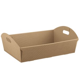 Cesto - 43 x 30 x 11 cm - cartone onda - avana - Scotton - immagine 1
