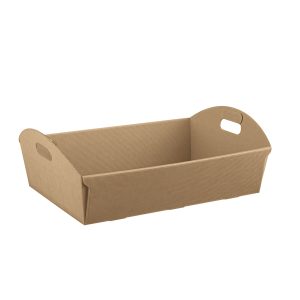 Cesto - 32 x 22 x 8,5 cm - cartone onda - avana - Scotton - immagine 1