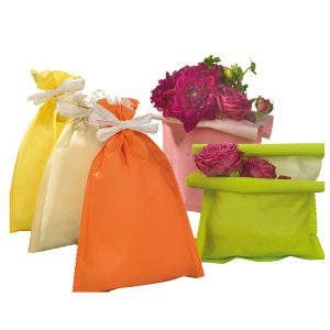 Busta regalo Spring - 25 x 40 cm - 45 gr - carta - 5 colori assortiti - PNP - conf. 50 pezzi - immagine 1
