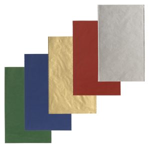 Busta regalo Natale - 16 x 25 cm - 45 gr - carta - 5 colori assortiti - PNP - conf. 50 pezzi - immagine 2