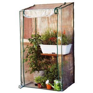 Serra Buganvillea - senza ripiani - 100 x 170/190 cm - PVC - verde/trasparente - Verdemax - immagine 1