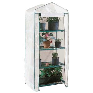 Telo ricambio - per serra Azalea a 4 ripiani - TNT - bianco - Verdemax - immagine 1