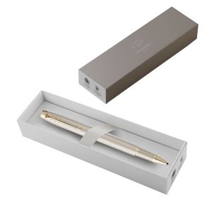 Penna roller IM Monochrome - punta F - champagne - Parker - immagine 2