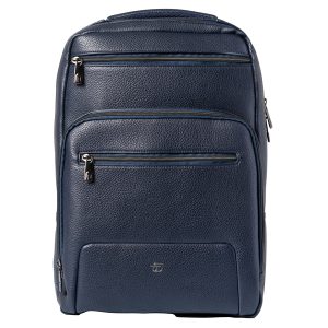Zaino Gate Trended - 29 x 42 x 15 cm - ecopelle - blu - InTempo - immagine 1