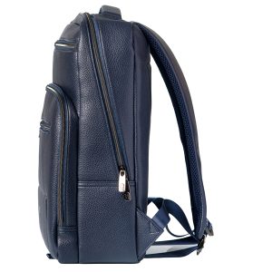 Zaino Gate Trended - 29 x 42 x 15 cm - ecopelle - blu - InTempo - immagine 2