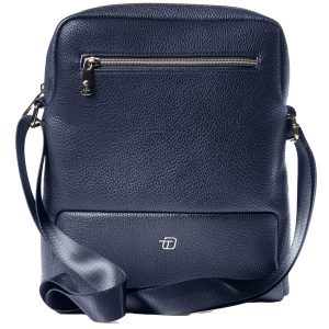 City bag medium Gate Trended - 25 x 30 x 6 cm - ecopelle - blu - InTempo - immagine 1