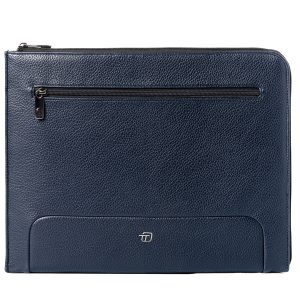 Office bag Gate Trended - 20 x 26 x 2 cm - ecopelle - blu - InTempo - immagine 1