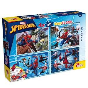 Puzzle maxi - Marvel Spiderman - 4 x 48 pezzi - Lisciani - immagine 1