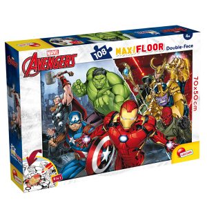 Puzzle maxi - Marvel Avengers - 108 pezzi - Lisciani - immagine 1