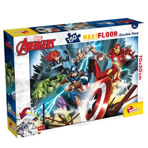 Puzzle maxi - Marvel Avengers - 150 pezzi - Lisciani - immagine 1
