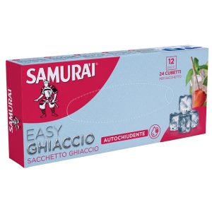 Sacchetti ghiaccio - da 24 cubetti - PE - trasparente - Samurai - conf. 12 pezzi - immagine 1