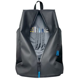 Zaino Kosmo - 3 scomparti - 31 x 46 x 18,5 cm - tessuto - nero - City Time - immagine 2