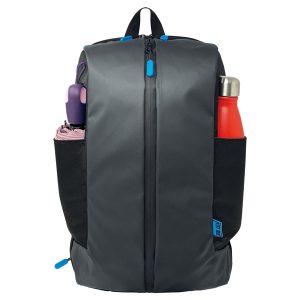 Zaino Kosmo - 3 scomparti - 31 x 46 x 18,5 cm - tessuto - nero - City Time - immagine 3