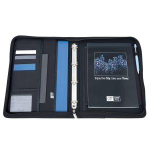 Portablocco Porter - con manici - tessuto - nero - A4 - City Time - immagine 2