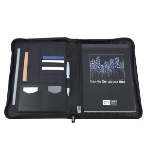 Portablocco Dual - tessuto - nero/grigio - A4 - City Time - immagine 2