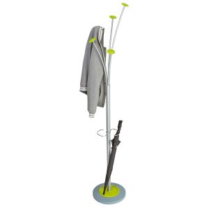 Appendiabiti - con portaombrelli - 5 posti - 187 cm - grigio/verde - Alba - immagine 2