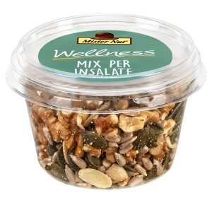 Mix insalata - frutta secca e semi - in bicchiere - 125 gr - Mister Nut - immagine 1