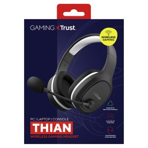 Cuffie gaming wireless con microfono GXT 391THIAN - nero - Trust - immagine 4
