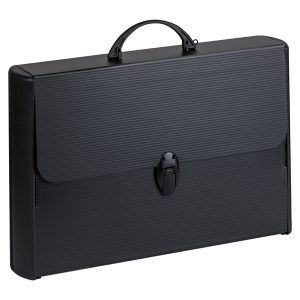 Valigetta polionda Total Black - 28 x 43 cm - dorso rigido 8,5 cm - PPL - nero - Favorit - immagine 1