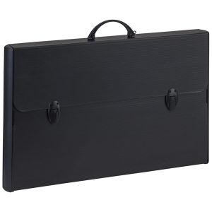 Valigetta polionda Total Black - 37 x 60 cm - dorso rigido 5 cm - PPL - nero - Favorit - immagine 1