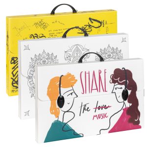 Valigetta polionda Smart - 36,5 x 56,5 cm - dorso 5,5 cm - fantasie assortite - Favorit - immagine 1