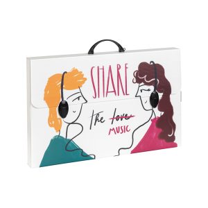 Valigetta polionda Smart - 36,5 x 56,5 cm - dorso 5,5 cm - fantasie assortite - Favorit - immagine 2