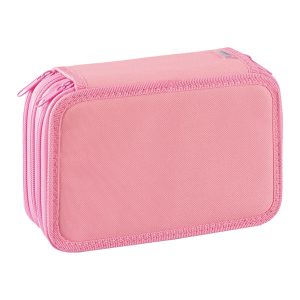 Astuccio 3 Zip Neon & Pastel - 13 x 20 x 7,5 cm - colori assortiti - Favorit - immagine 2
