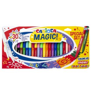 Pennarello Magic Markers - punta 6 mm - colori assortiti - Carioca - conf. 30 pezzi - immagine 1