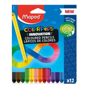 Pastello Color'Peps Infinity - colori assortiti - Maped - conf. 12 pezzi - immagine 1