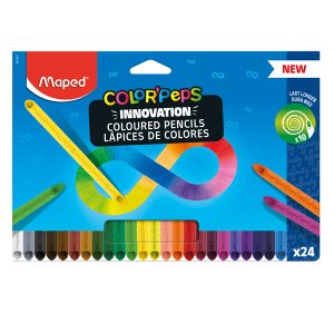 Pastello Color'Peps Infinity - colori assortiti - Maped - conf. 24 pezzi - immagine 1