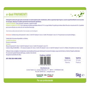 Detergente pavimenti Ebiol - tanica 5 kg - agrumi - Livrex - immagine 3