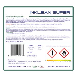 Detergente sgrassatore Inklean Super - menta - 5kg - Livrex - immagine 3