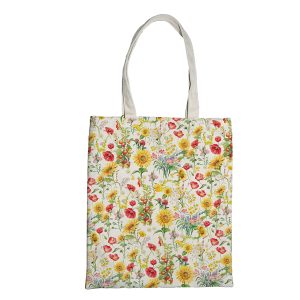 Shopper Nature Flowers - 42x38,5 cm - eco cotone - fantasie assortite - Pigna - immagine 4